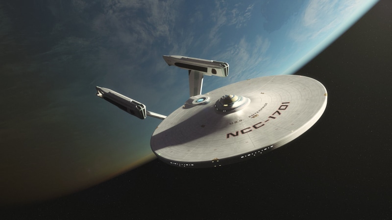 USS Enterprise NCC-1701, science fiction, 1080P, spaceship, Star Trek