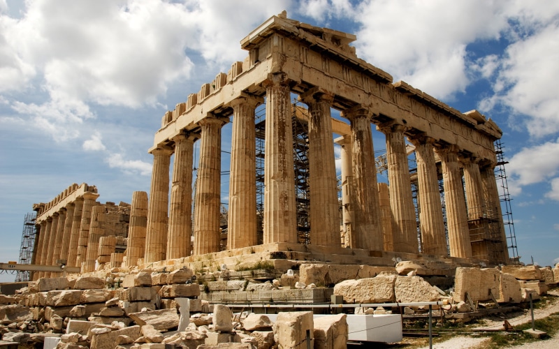 greece, Parthenon, 4K