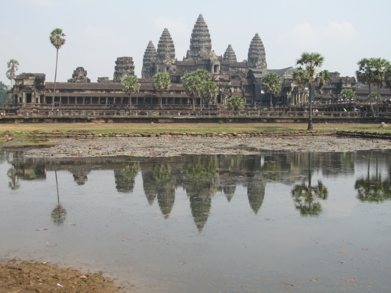 historical, temple, siem reap, outdoors, religion, structure, ancient, sky, archaeology, culture, ancient civilization, landmark, building, building exterior