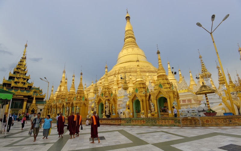 pagoda, place, myanmar, burma, shwedagon, yangon, 2K, buddhist, sacred