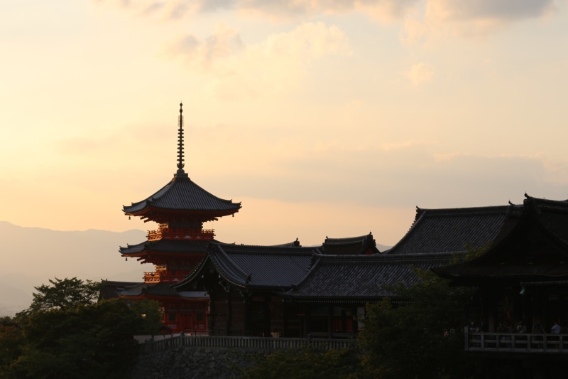 black, place of worship, outdoors, city, wooden, Japan, religion, sky, miniature, red, temple, spirituality, cloud - sky, house, roof, architecture, pagoda