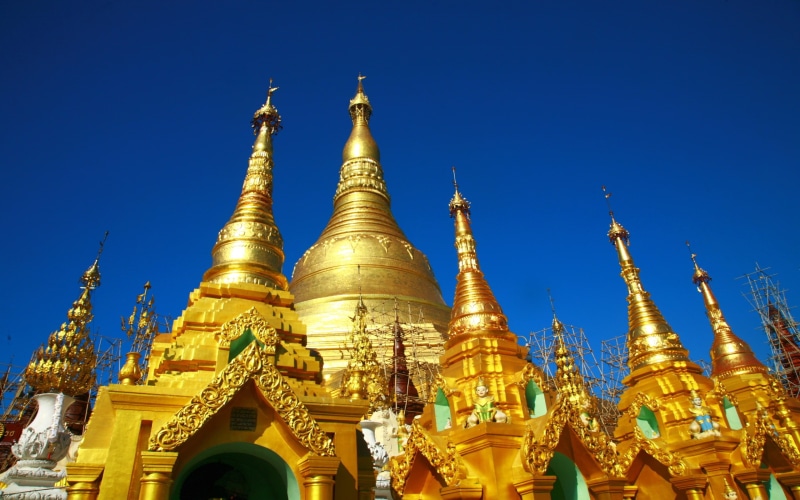 shwedagon, 2K, pagoda, yangon, myanmar