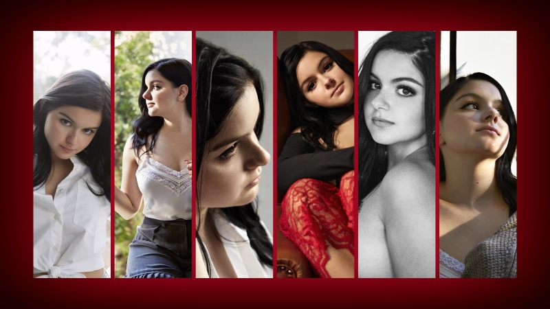 young adult, clothing, beautiful woman, beauty, smiling, standing, portrait, people, Ariel Winter, adult, s, front view, brunette, collage, lifestyles