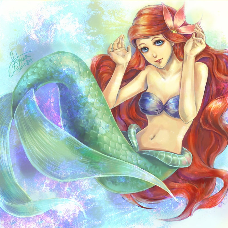 care, statue, nature, creativity, human representation, male likeness, religion, representation, beauty, spirituality, cartoon, digital composite, The Little Mermaid