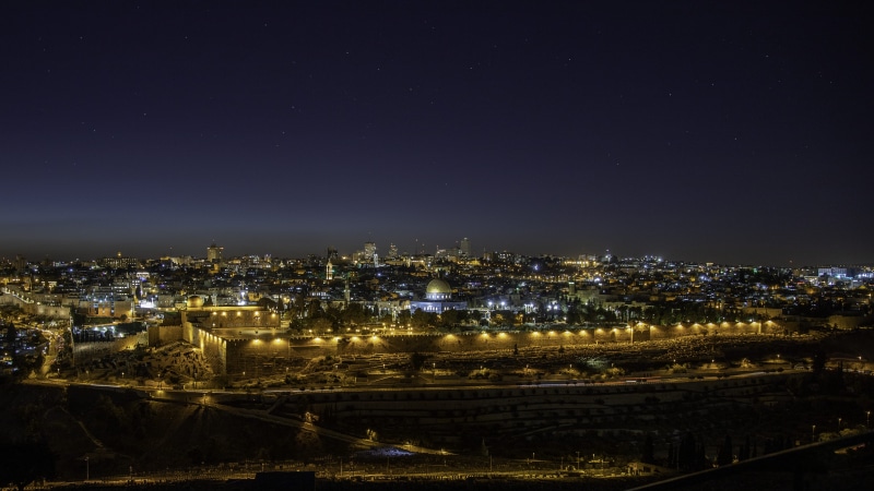 nature, 4K, star - space, built structure, rock, jerusalem, no people, space, outdoors, travel destinations, office building exterior, high angle view
