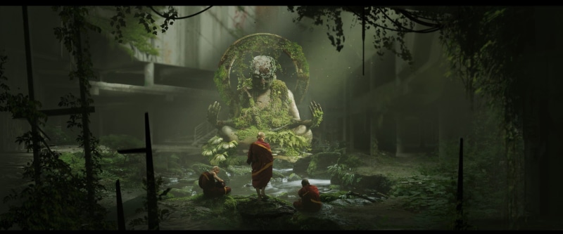 sanctuary, wide angle, Josh Ellem, monks, 1080P