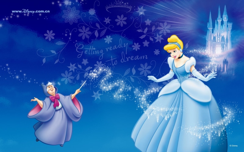 Disney, mother, Magic, 720P, illustration, god, Cinderella, fairy