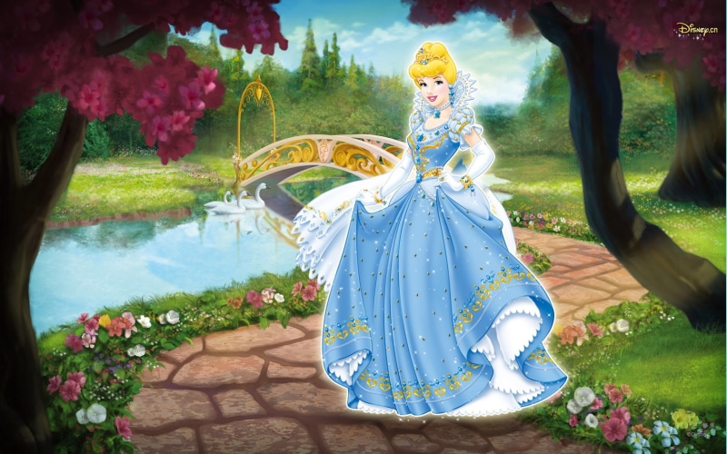 Garden, Disney, illustration, Cinderella, 720P