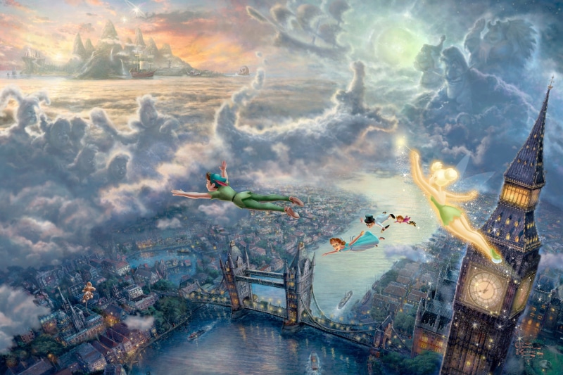 company, Big Ben, tower, r, bridge, architecture, london, skyscapes, hd, fantasy art, big, ben, peter, art, fantasy, bridges, tinkerbell, disney, Disney Company