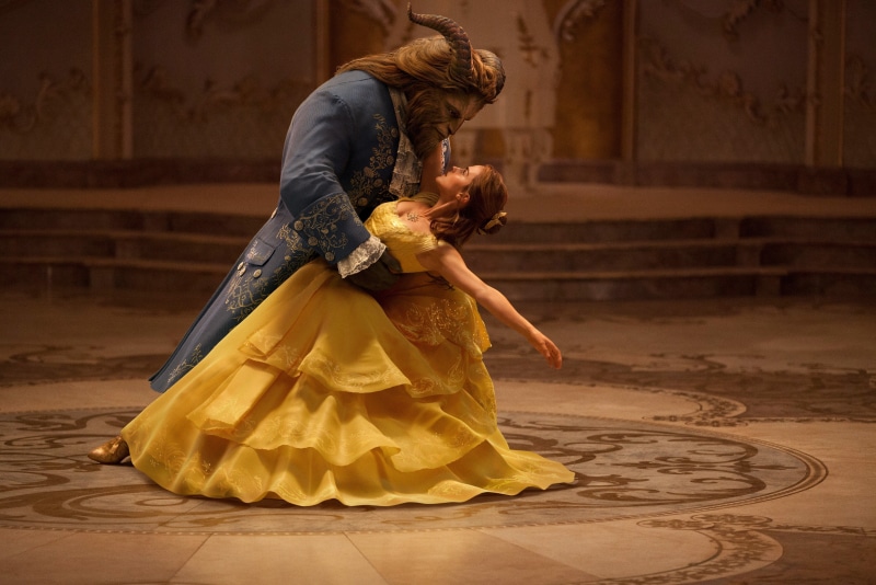 movie, man, monster, film, blonde, Dancing, 4K, Beauty Beast, Dan Stevens, cinema, lion, Emma Watson