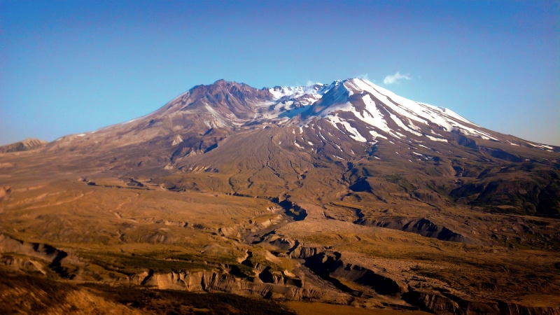 mountain, cold temperature, volcanism, united states, mount st helens, no people, snowcapped mountain, environment, eruption, snow, skamania county, idyllic