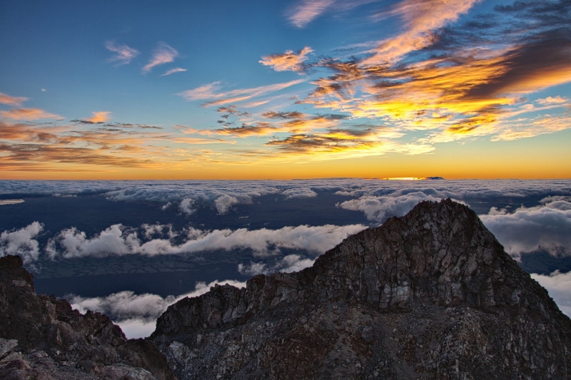 S17, Canon EOS 50D, EF, rock, Mount Egmont, white clouds, mountain, nature, Sharks Tooth, sunset, crater, rock formation, scenics, USM, cloud - Sky, outdoors