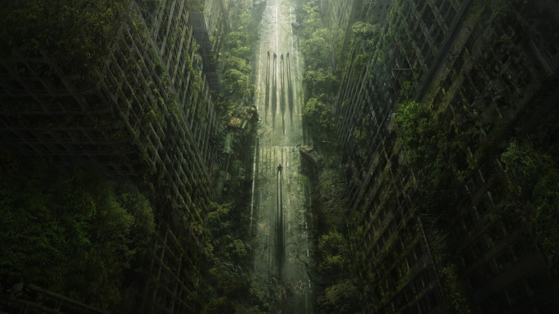 futuristic, growth, environment, illustration, flowing water, plant, no people, nature, tree, tranquility, fantasy art, foliage, bamboo - plant, Wasteland 2