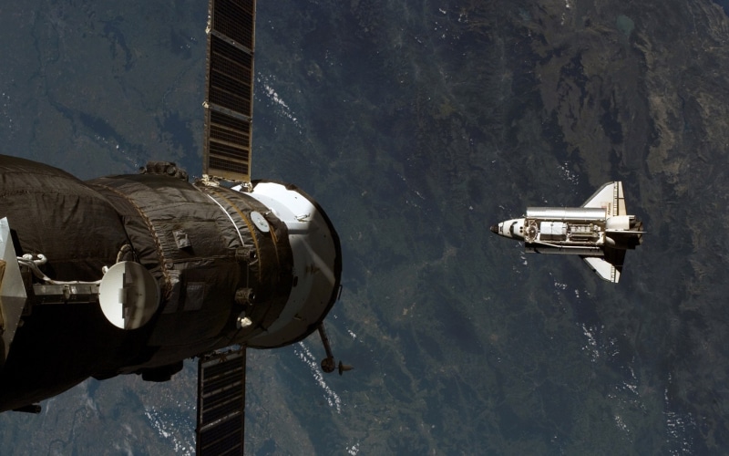 nature, space station, built structure, transportation, outdoors, Mir, mode of transportation, NASA, technology, space, military, day, 1080P, photography