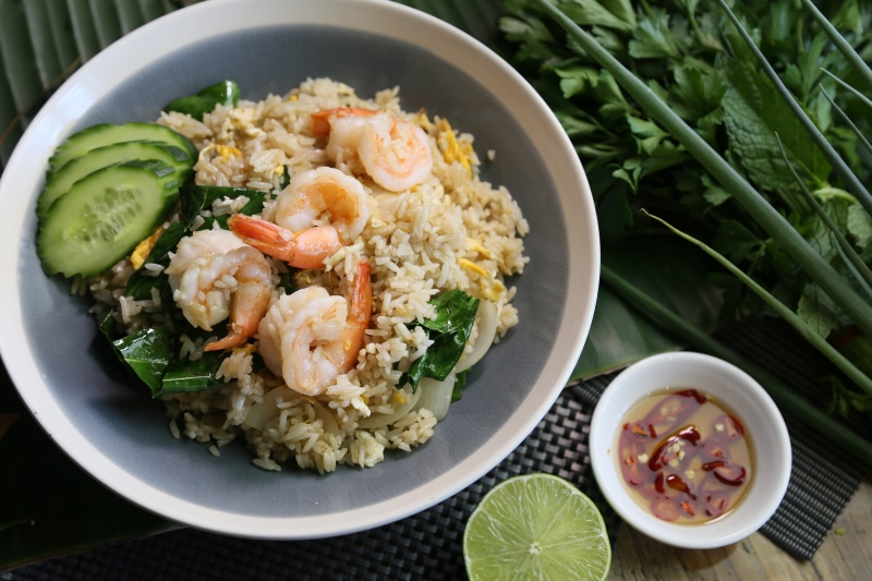 ready-to-eat, healthy eating, serving size, rice - food staple, food and drink, close-up, garnish, thai fried rice, still life, wellbeing, seafood, bowl