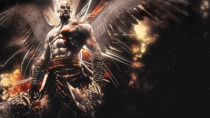 blades, God of War, mighty, Ascension, background, wings, abstract, 1080P, God of War: Ascension, video game, Kratos