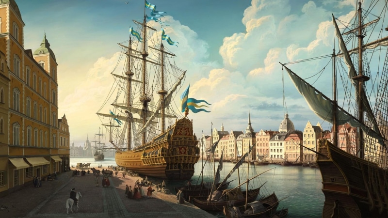 1080P, mighty, galleon, boats, port, sailboat, ship