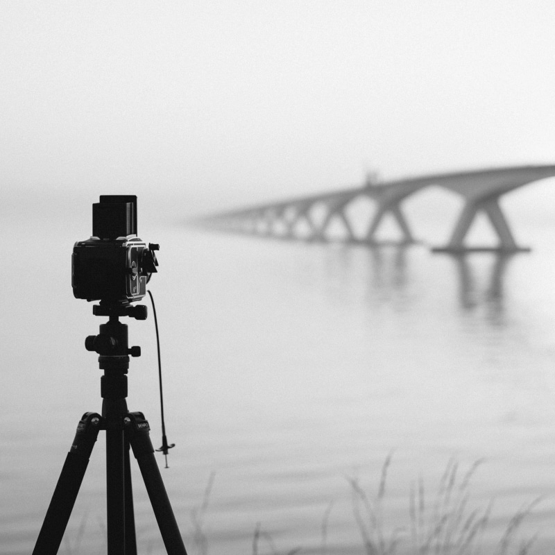 portrait, zeeland, river, photography themes, fog, slr camera, water, technology, nature, bridge, photography, outdoors, copy space, foggy, tripod, waterfront