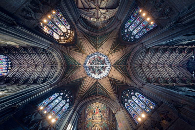 4K, low, Cathedral, Ceiling, angle, photography, Architecture, 4K, Interior, Symmetrical