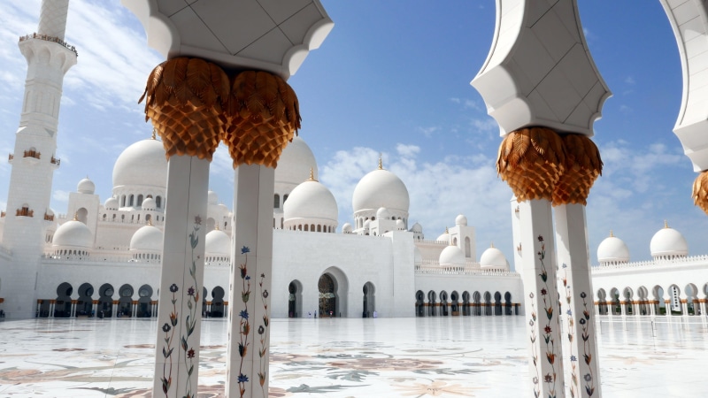 day, history, outdoors, travel destinations, abu, built structure, zayed, white color, architecture, travel, islamic decoration, Sheikh Zayed Mosque, building