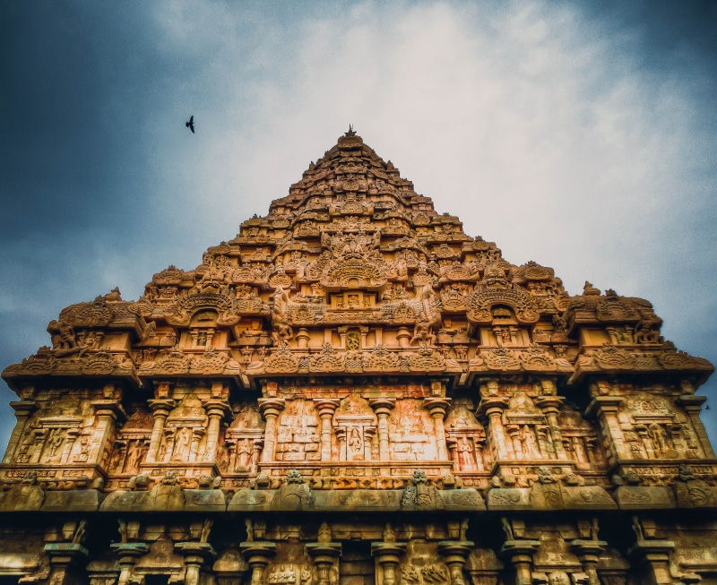 statue, building, religion, ancient civilization, the past, travel, carving, architecture, tourism, belief, culture, tamil, low angle view, temple, travel destinations