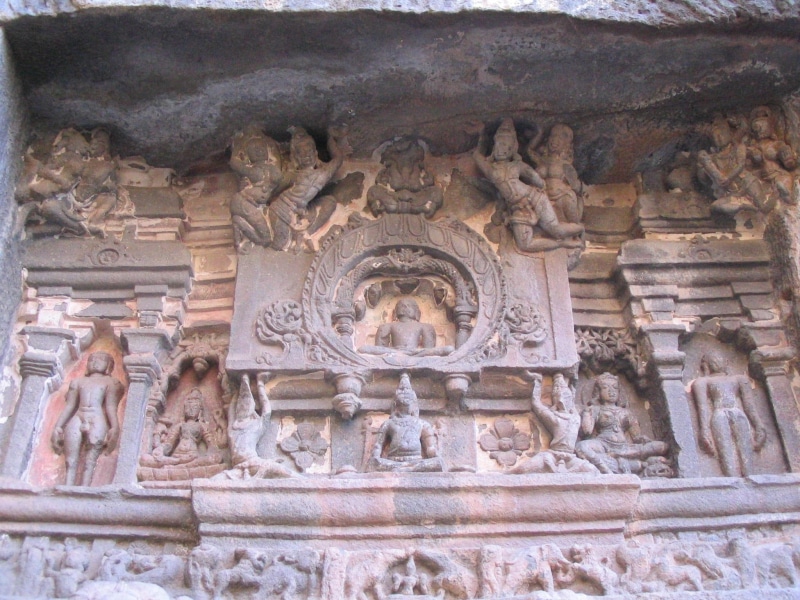 heritage, site, world, architecture, hindu, hinduism, monument, castle, ellora, caves, 1080P, ancient, india, buddhism, animals