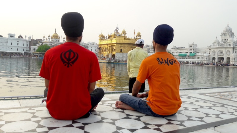 4K, gursikh, rear view, men, dastar, full length, singh, architecture, dumalla, city, jaswinder singh, golden temple, clothing, tuban, darbar sahib, dumala