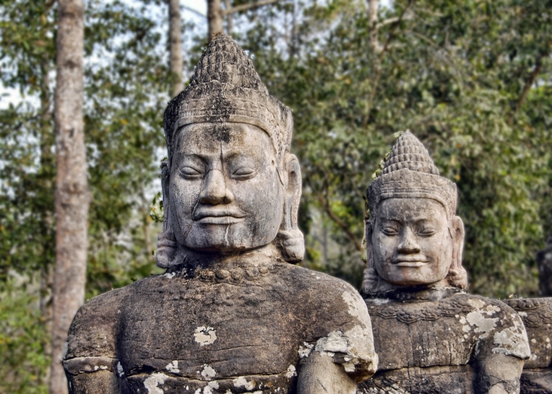 monument, architecture, 2K, craft, old, travel, cambodia, reap, buddha, statue, ancient history, no people, ancient civilization, spirituality, the past