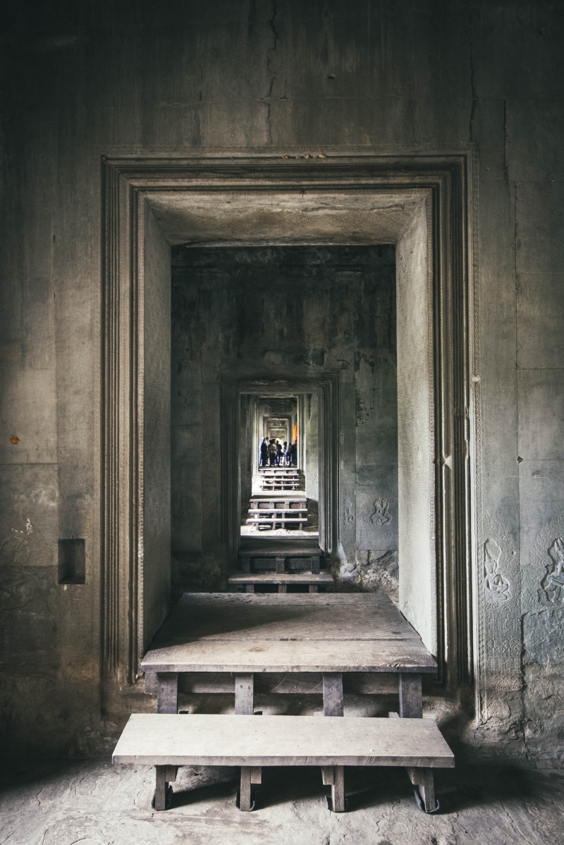 krong siem reap, frame, wood - material, 4K, empty, entrance, asia, doorway, built structure, travel destinations, cambodia, building exterior, outdoors