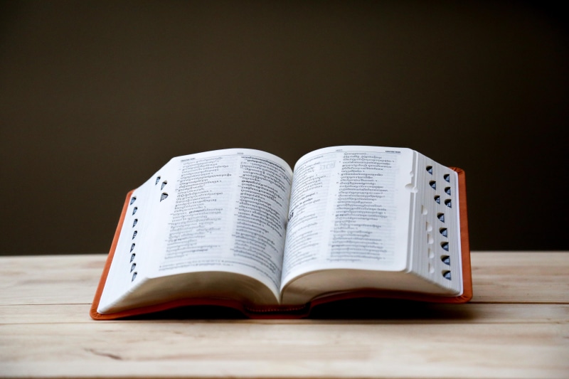 studio shot, christian, light, khmer bible, photography, table, open, book, still life, opened, ខ្មែរ, កម្ពុជា, khmer, bible, shallow, no people, copy space