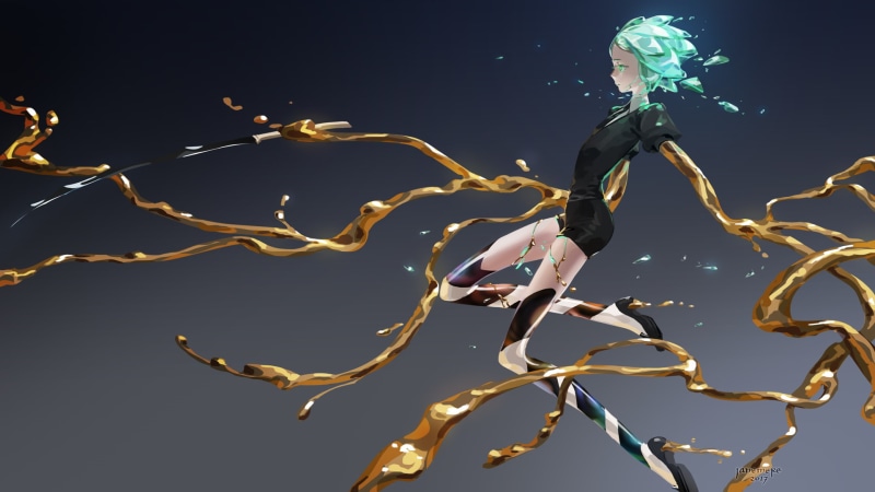 gold, Houseki no kuni, Phos (Houseki no Kuni), 1080P