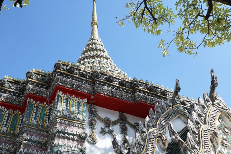 bangkok, day, colorful, recovery, travel, temple, tourism, golden, history, gold, pillar, floral, china, antiquity, buddha, religion, built structure, monastery