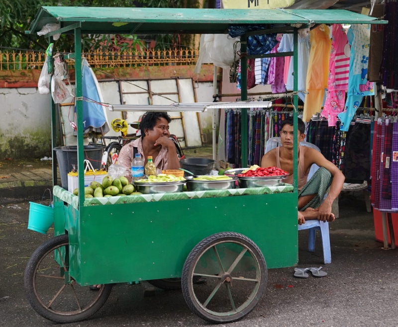 myanmar, buying, outdoors, small business, transportation, sale, 2K, women, for sale, selling, architecture, retail, business, people, hairstyle, seller