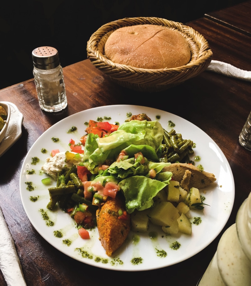 food and drink, glass, tomato, bread, food, healthy eating, freshness, ready-to-eat, garnish, fruit, high angle view, morocco, meal, vegetarian food, still life