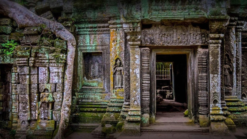 Agar, 1080P, Cambodia, ruins, the temple of TA Prum