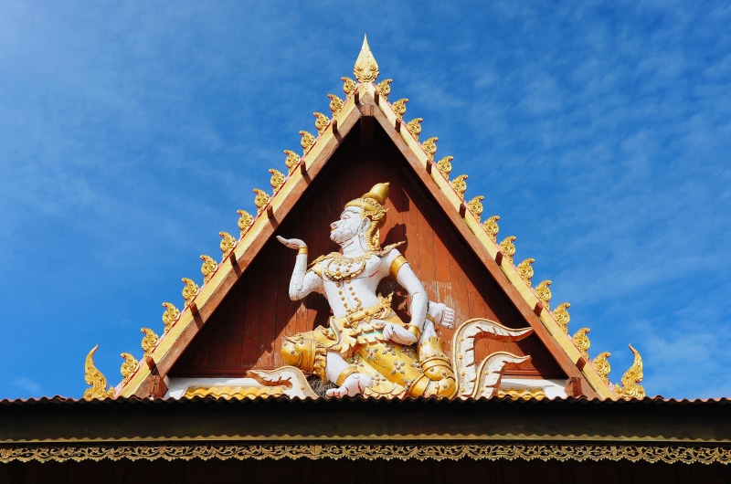 buddha buddhism buddhist, carving, beautiful, the structure, viewpoint, 4K, the snake side roof, nature, art, architecture, built structure, blue, silver colored