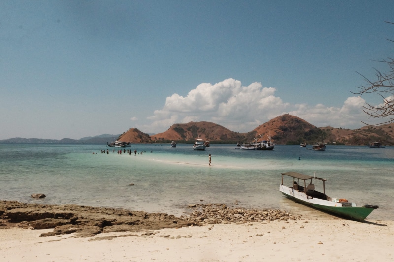 flores, cloud - sky, day, mountain, beach, transportation, tranquility, indonesia, beauty in nature, komodo, sand, scenics - nature, nature, sailboat, nautical vessel