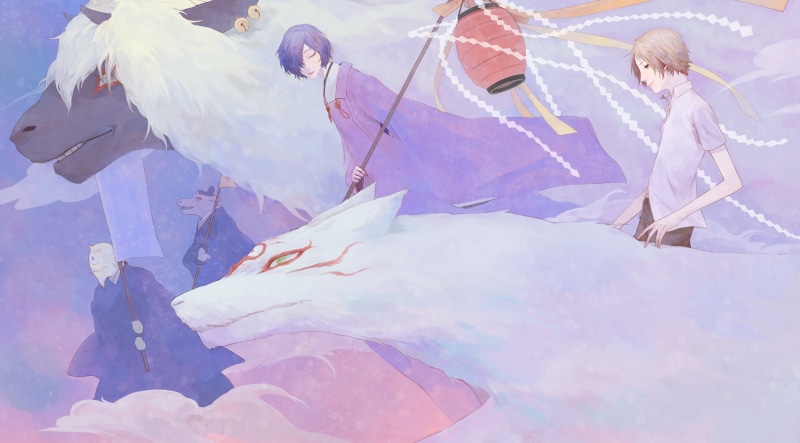 Natsume Yuujinchou, young adult, 5K, Nyanko-Sensei, sunlight, flying, women, real people, leisure activity, motion, high angle view, white, wedding, lifestyles