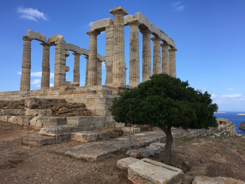 2K, ancient, tourism, mythology, day, poseidon, place of worship, ruined, travel, ancient civilization, travel destinations, greece, archaeology, old ruin