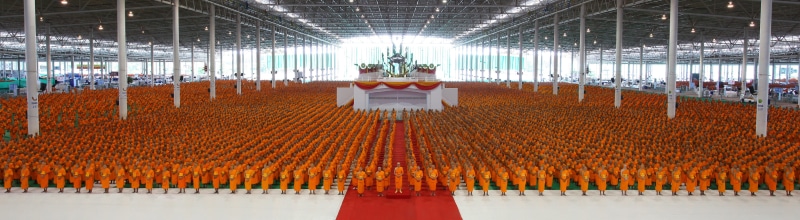 gathered, equipment, wat, monks, thai, gold, inside, priesthood, technology, festival, buddhists, preparation, no people, architecture, phra dhammakaya