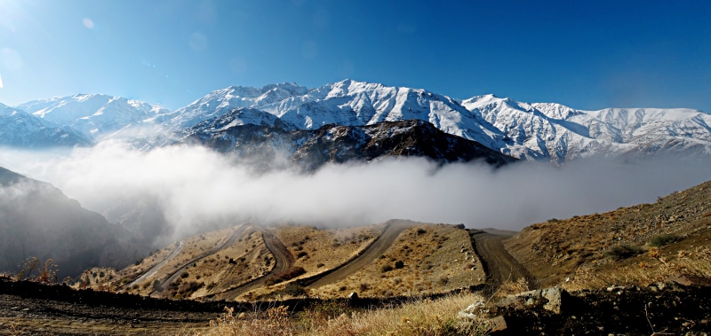 clouds, scenics, aerial, aerial photo, mountain Peak, 5K, nature, covered, Alborz, Shah, snow, iran, jahan, outdoors, landscape, photo, mountain