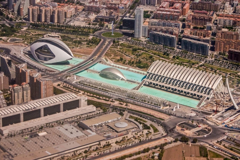 sciences, urban Scene, photo, urban, spain, cityscape, City of Arts and Sciences, day, transportation, skyscraper, Valencia, travel, Spain, building exterior