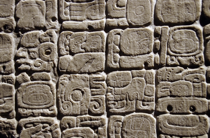 belief, stack, temple - Building, ancient Civilization, no people, mesoamerica, carving - Craft Product, male likeness, old, carving, maya, Mexico, backgrounds