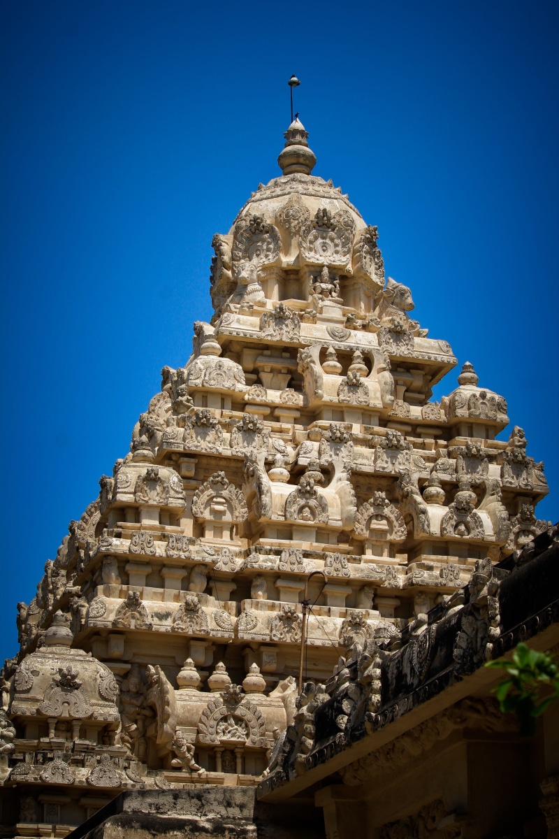 5K, spire, india, belief, place of worship, kailasanathar temple, low angle view, religion, no people, outdoors, travel, building, sky, built structure
