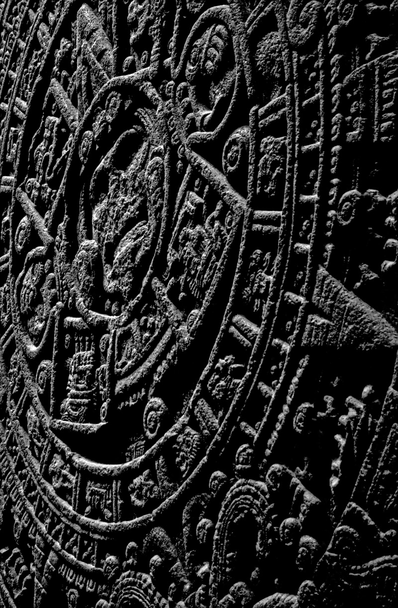 carving - craft product, ancient civilization, bas relief, belief, art and craft, floral pattern, close-up, craft, texture, spirituality, pattern, mexico