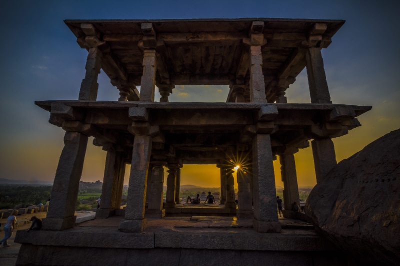 sunset, outdoors, travel, land, landscape, history, travel destinations, 5K, ancient, incredibleindia sunrise, connection, ocean, low angle view, archaeology