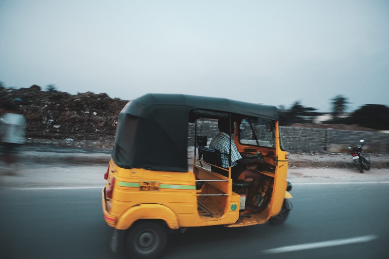 minibus, movement, travelling, road, urban, tuk tuk, sky, chennai, person, vehicle, nature, one person, taxi, street, taxi driver, motor vehicle, real people