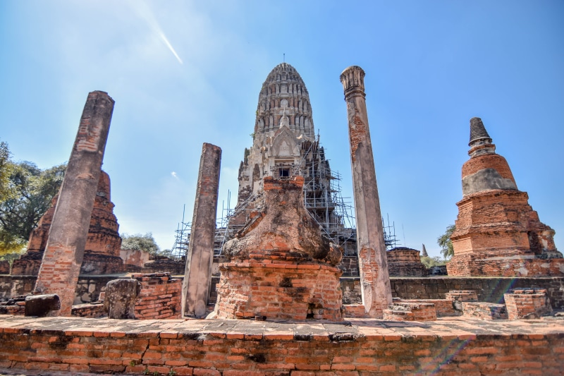 thailand, Ayutthaya, old city, 5K, statue, architecture, place of worship, travel destinations, old, Measure, no people, belief, the past, Art, faith