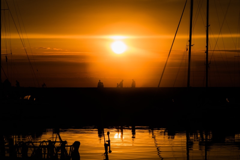 Marina, Silhouette, country, travel, back Lit, canon eos, city, buildings, sunlight, iso_speed, canon, nautical Vessel, orange Color, ef, model, outdoors