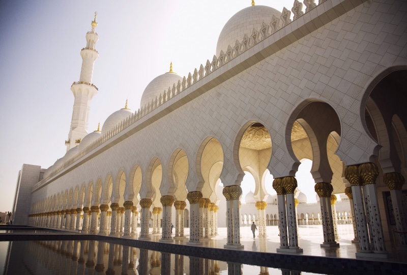 courtyard, religion, sheikh Zayed Mosque, white, monument, asia, architecture And Buildings, turkey - Middle East, tower, architecture, spirituality, belief